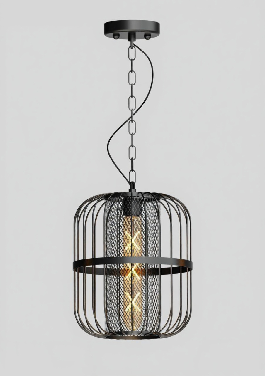 The Foundry Mesh Cage Pendant