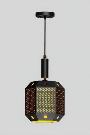The GeoHex Perforated Pendant