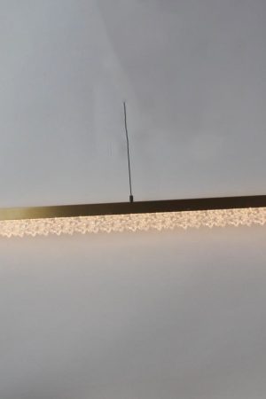 The Aurora Linear Crystal LED Pendant