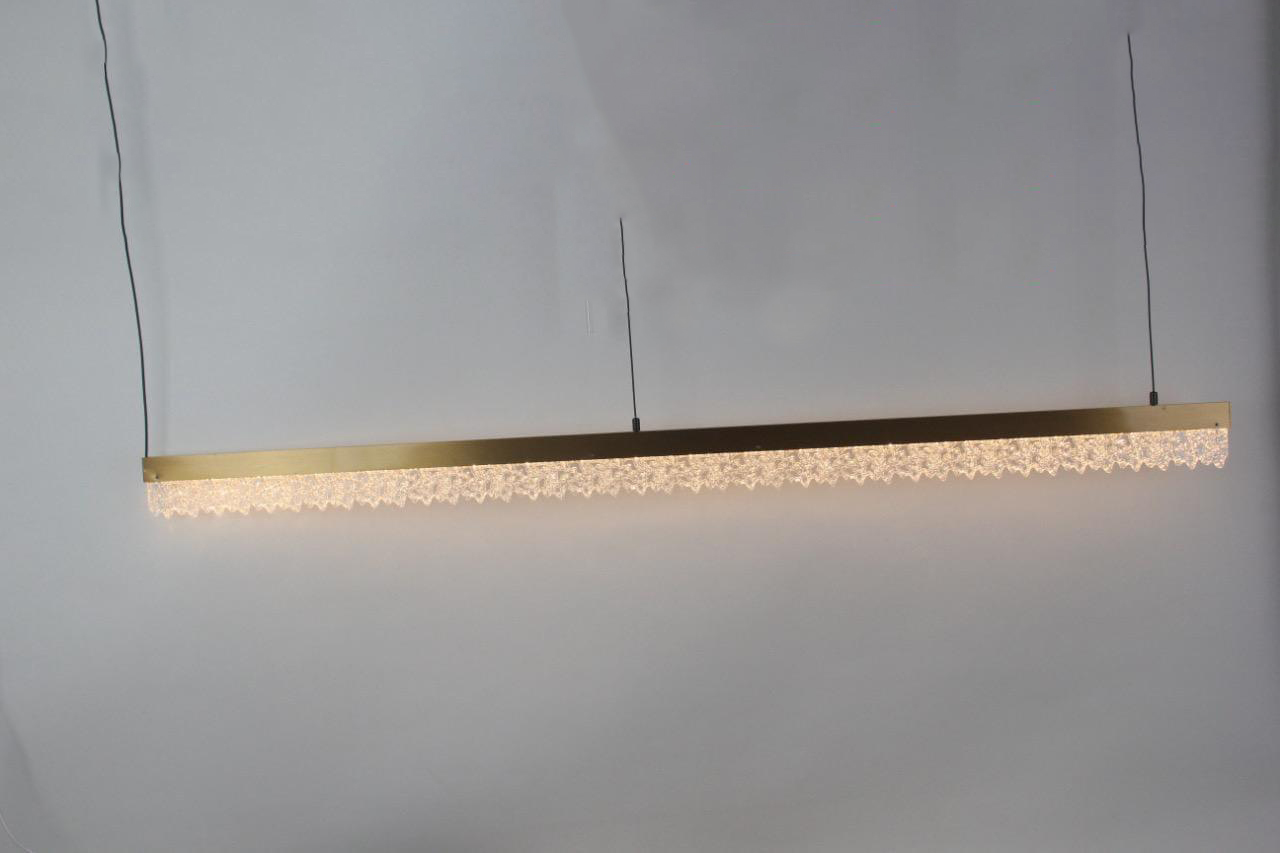 The Aurora Linear Crystal LED Pendant