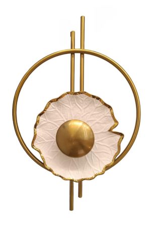 The Gilded Lotus Bloom Wall Sculpture