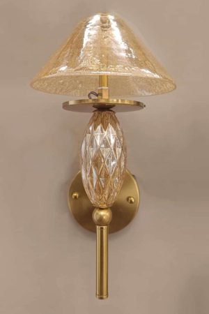 The Gilded Faceted Sconce