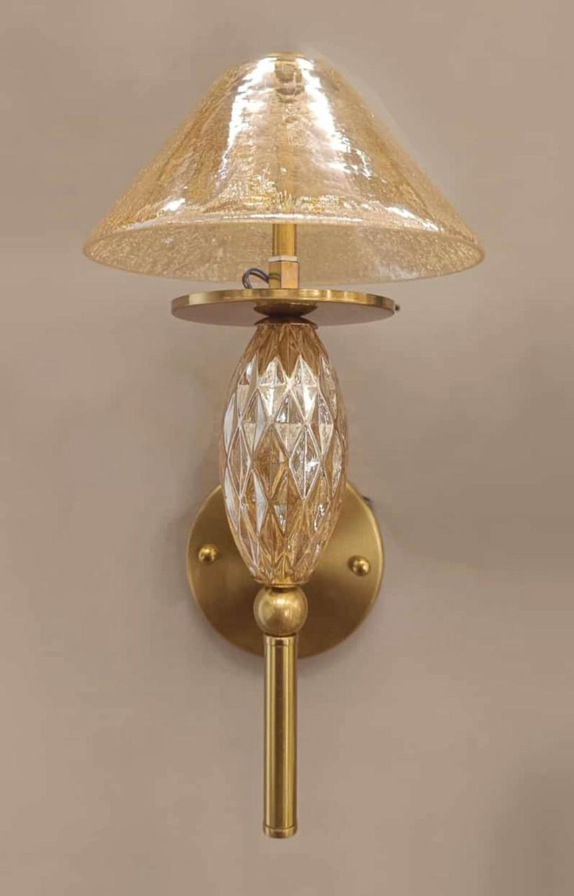 The Gilded Faceted Sconce