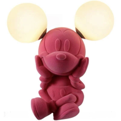 The Flocked Mouse Wall Light