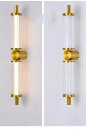 The Gilded Fluted Column Sconce
