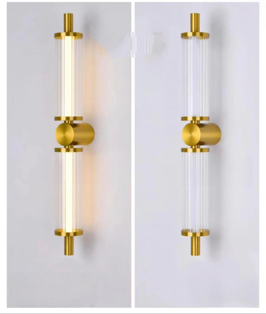 The Gilded Fluted Column Sconce