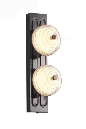 The Stacked Swirl Disc Sconce