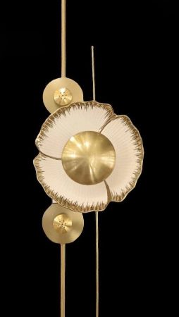 The Gilded Bloom Vertical Accent Sculpture