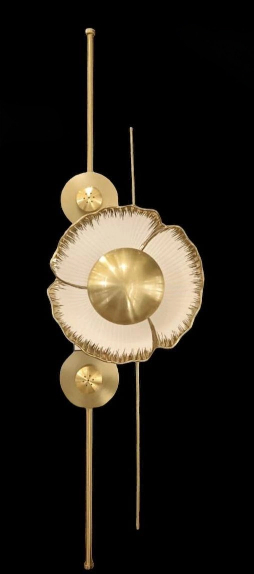 The Gilded Bloom Vertical Accent Sculpture