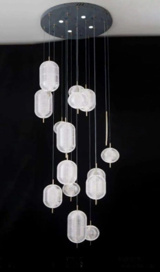 The Luminous Pod Cascade Chandelier