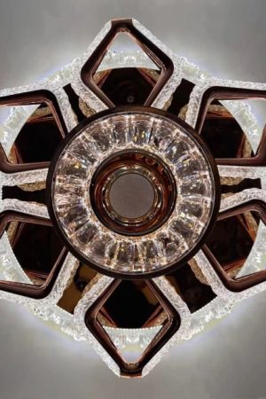 The Starburst Crystal Symphony Flushmount